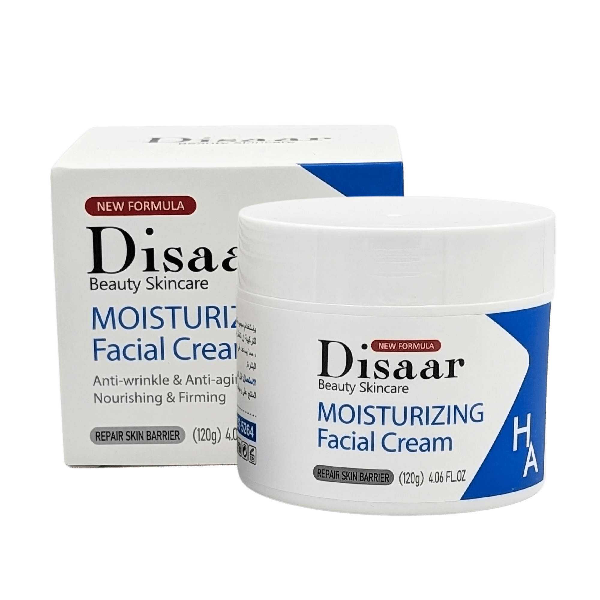 Crema Facial Hidratante Antiarrugas Y Antiedad Disaar 120g - AjSilesDS5264