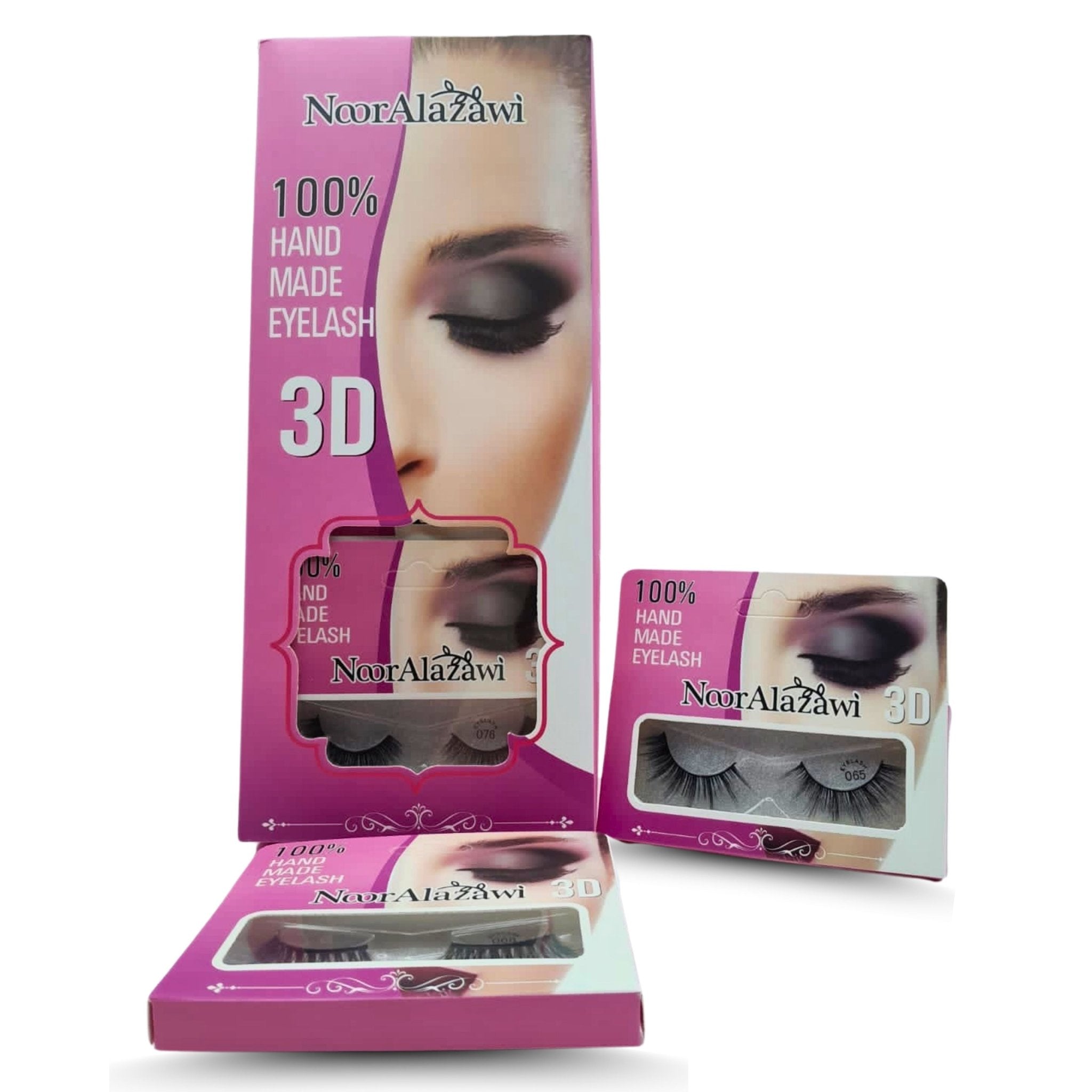 Pestañas 1pcs Nooralazawi hechas a mano 3D - AjSilesJM-599