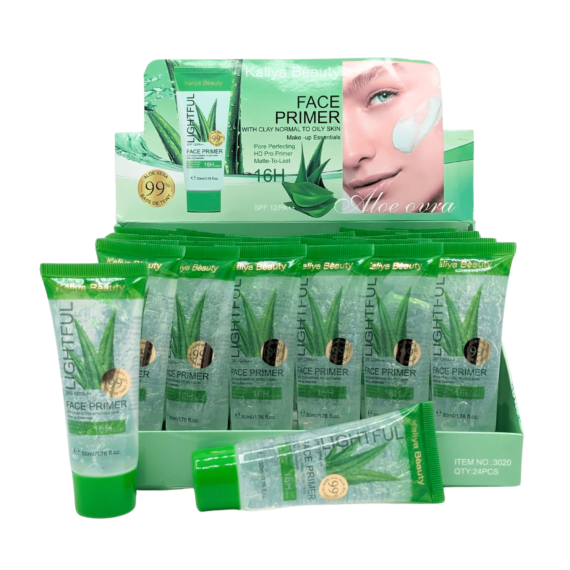 Primer para rostro Kaliya Beauty Aloe 16H - AjSiles161-3020