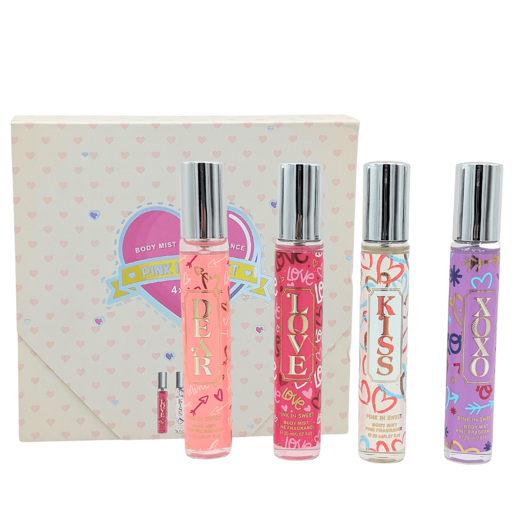 Set de body Pink in Sweet 4pcs 20ml - AjSilesB0060-LO